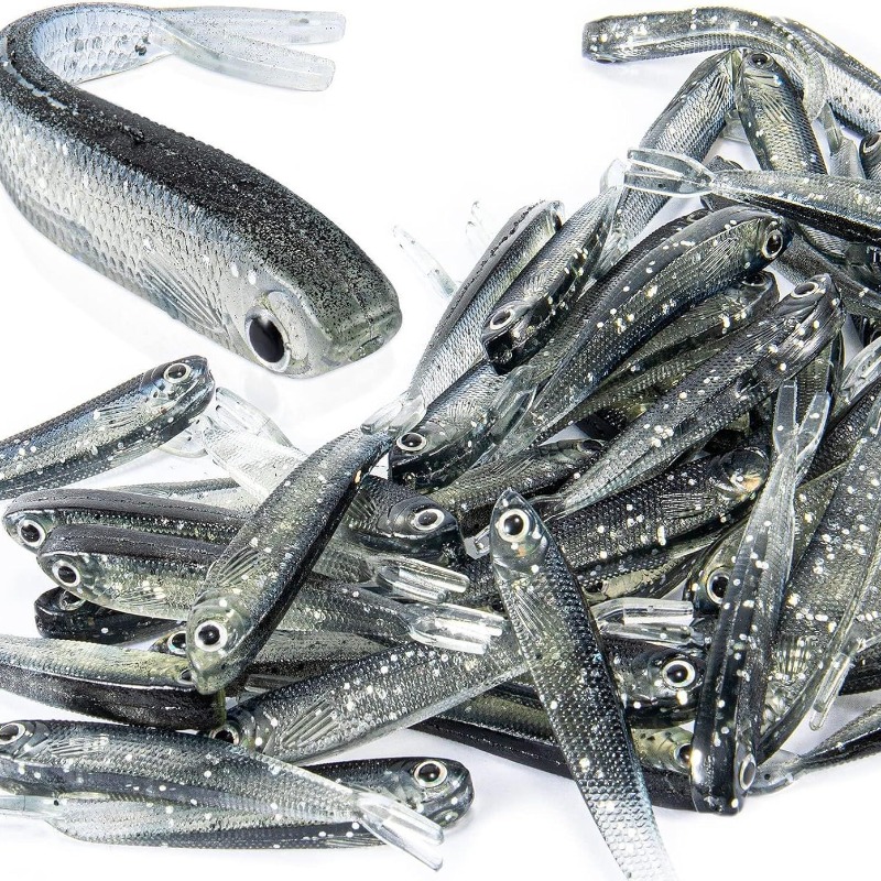 Fishing Lure Soft Plastic - 10/20/30 قطعة طعم صناعي ناعم على