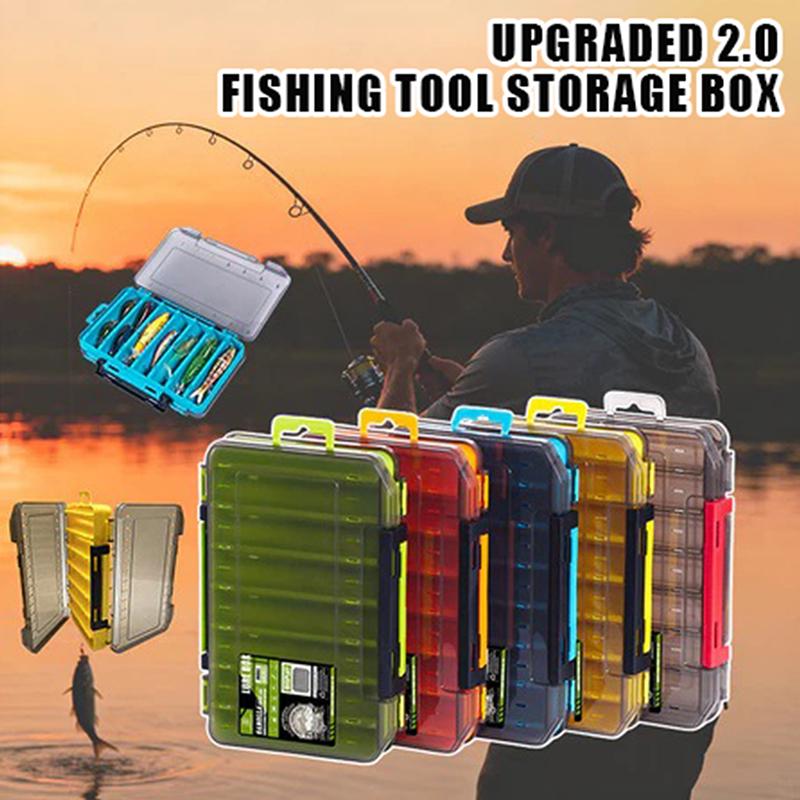 Fishing Lure Box - صندوق أدوات صيد مدمج ذو وجهين