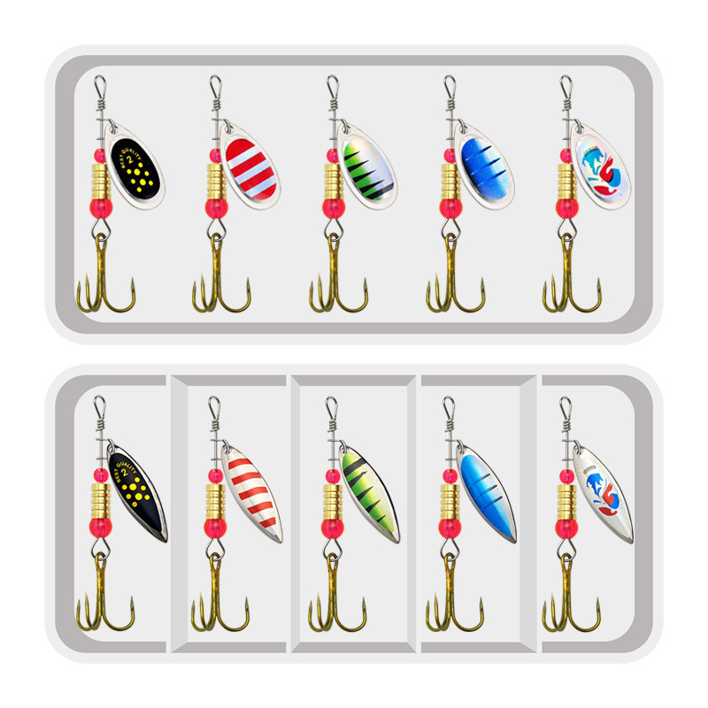 الصيد إغراء سبينر دوران ملاعق  - مراجعة Fishing Lure Spinner وسعره