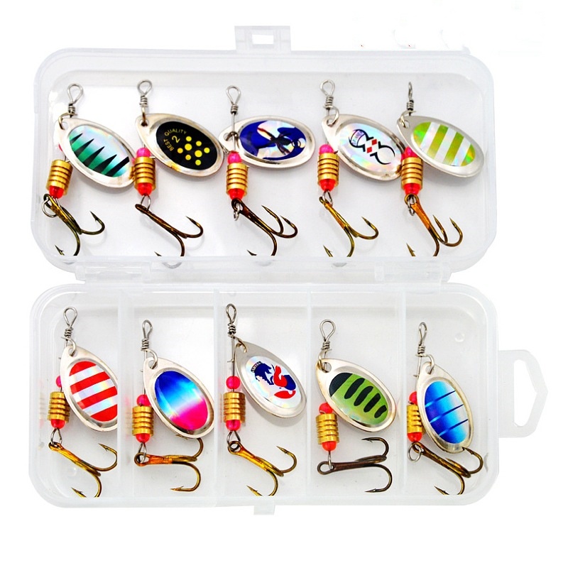 الصيد إغراء سبينر دوران ملاعق  - مراجعة Fishing Lure Spinner وسعره