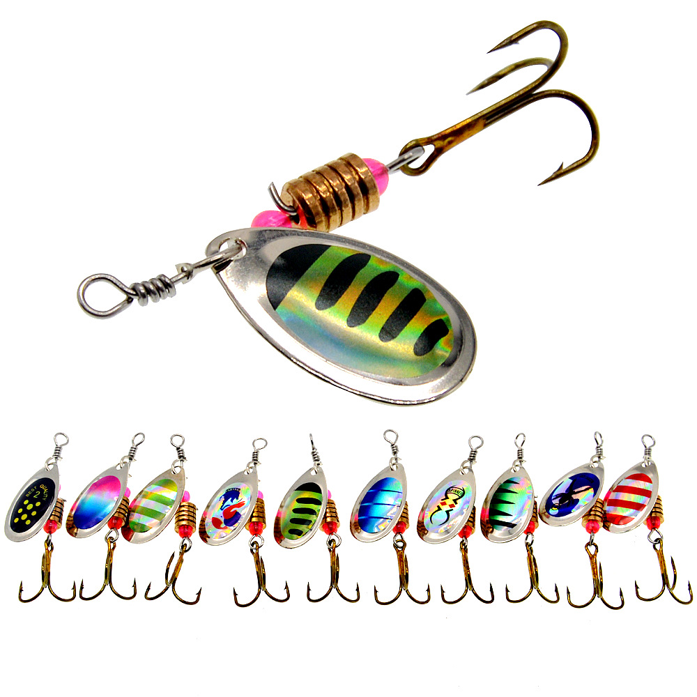 الصيد إغراء سبينر دوران ملاعق  - مراجعة Fishing Lure Spinner وسعره