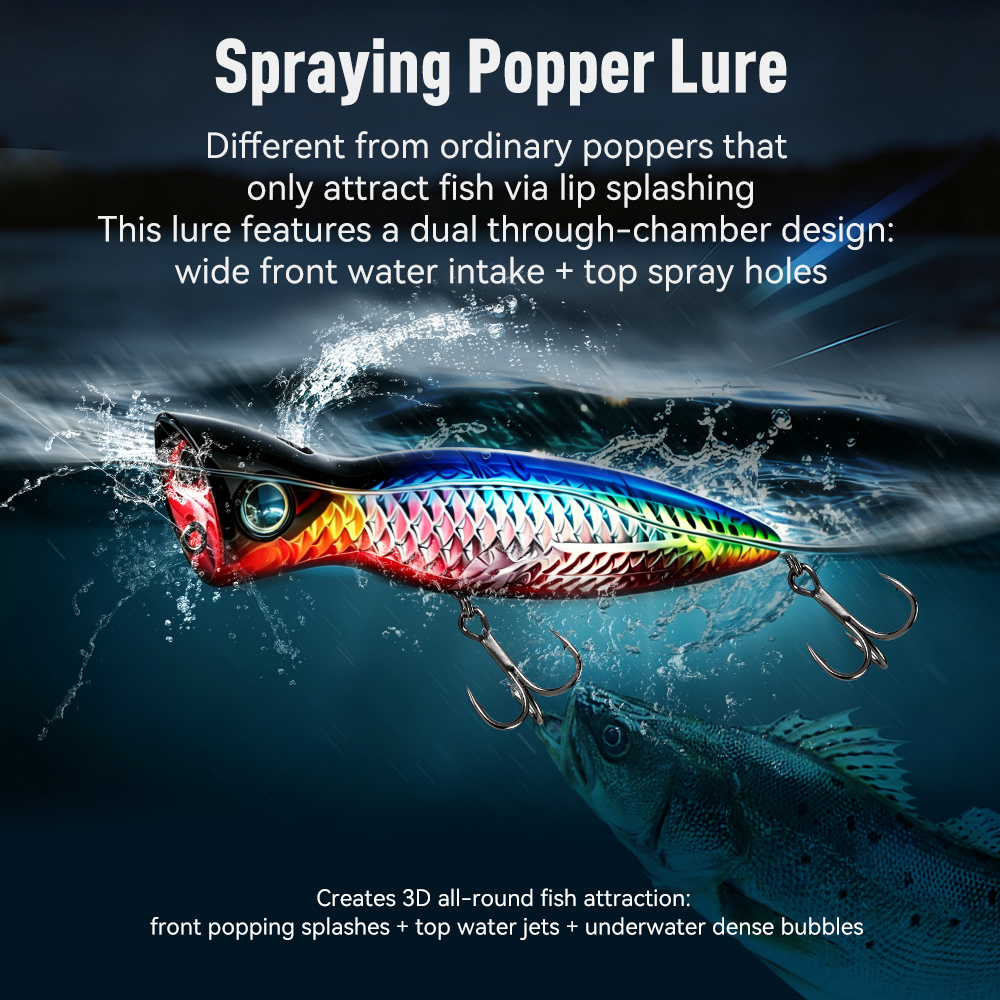 طعم صيد صناعي من نوع بوبَر من  - مراجعة Fishing Lure Popper وسعره