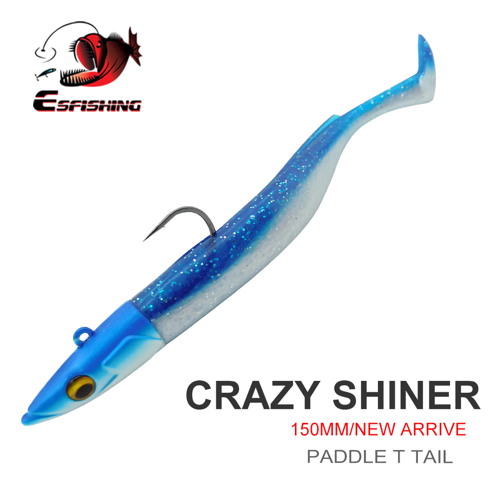 ESFISHING طعوم صيد ناعمة Leurr - مراجعة Fishing Lure Soft Plastic وسعره